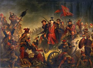 Śmierć Stanisława Żółkiewskiego w bitwie pod Cecorą 1620