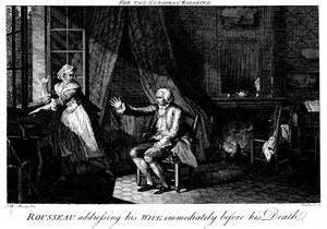 Jean Jacques Rousseau 1712-1778, francuski filozof i pedagog oświecenia