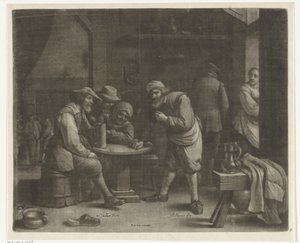 Herbergscene autorstwa Wallerant Vaillant