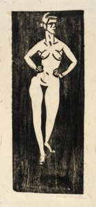 (Stojąc nago) autorstwa Walt Kuhn