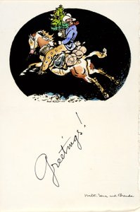 Życzenia świąteczne 1937 autorstwa Walt Kuhn
