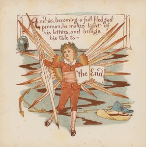 Ilustracja do Pothooks and Perseverance autorstwa Waltera Crane
