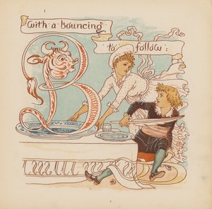 Ilustracja do Pothooks and Perseverance autorstwa Waltera Crane