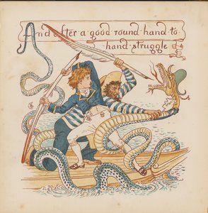 Ilustracja do Pothooks and Perseverance autorstwa Waltera Crane