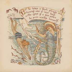 Ilustracja do Pothooks and Perseverance autorstwa Waltera Crane