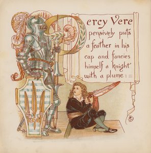 Ilustracja do Pothooks and Perseverance autorstwa Waltera Crane