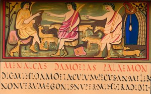 Menalcas, Damoetas i Palaemon, V wiek, 1849. autorstwa Walter