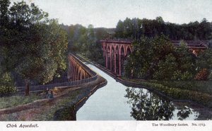 Akwedukt Chirka, Chirk, Wrexham, Walia, 1905. autorstwa Walter Bentley Woodbury