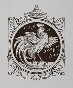Pianie koguta. autorstwa Walter Crane
