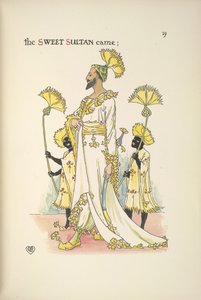 Sułtan, jeden z gości weselnych autorstwa Walter Crane