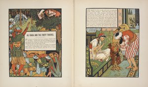 Ali Baba i czterdziestu rozbójników. autorstwa Walter Crane