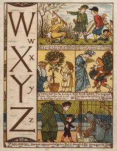 Alfabet (kolor lito) autorstwa Walter Crane