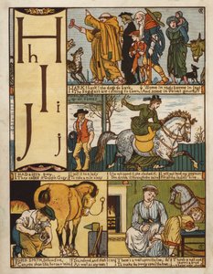 Alfabet (kolor lito) autorstwa Walter Crane