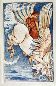 Bellerophon na Pegazie autorstwa Walter Crane