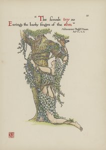 Kwiaty z Ogrodu Szekspira autorstwa Walter Crane