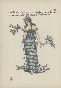 Kwiaty z Ogrodu Szekspira autorstwa Walter Crane