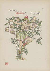 Kwiaty z Ogrodu Szekspira autorstwa Walter Crane