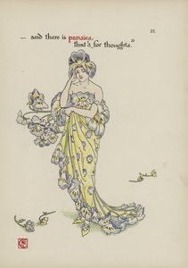 Kwiaty z Ogrodu Szekspira autorstwa Walter Crane