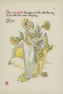Kwiaty z Ogrodu Szekspira autorstwa Walter Crane