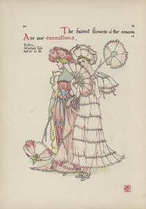 Kwiaty z Ogrodu Szekspira autorstwa Walter Crane