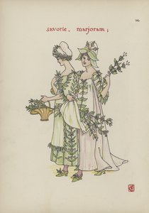 Kwiaty z Ogrodu Szekspira autorstwa Walter Crane