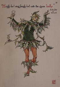 Holly, z „Kwiaty z Ogrodu Szekspira” autorstwa Walter Crane