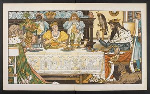 Ilustracja do żabiego księcia. autorstwa Walter Crane