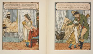 Ilustracje do „Czerwonego Kapturka”. autorstwa Walter Crane