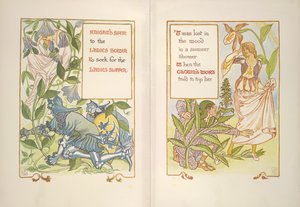 ostroga rycerska i ziele klauna autorstwa Walter Crane