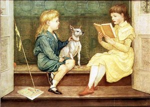 Lionel i Beatrice Crane autorstwa Walter Crane