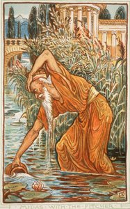 Midas z dzbanem, ilustracja z 