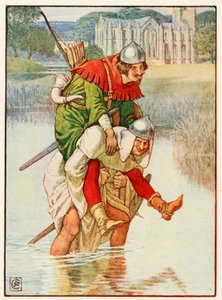 Robin Hood i ojciec Tuck autorstwa Walter Crane