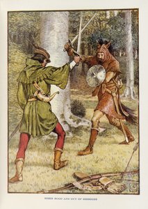 Robin Hood i Facet z Gisborne autorstwa Walter Crane