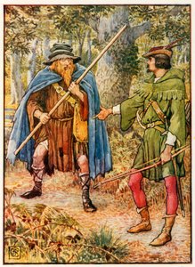 Robin Hood i żebrak-szpieg autorstwa Walter Crane