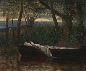 Lady of Shalott [1862, Royal Academy of Arts, Londyn, katalog wystawy] autorstwa Walter Crane