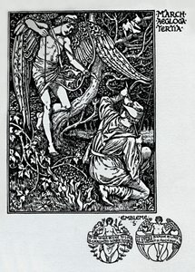 Kalendarz pasterzy - marzec 1898, 1923 autorstwa Walter Crane