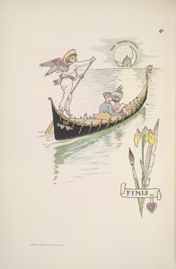 Miesiąc miodowy. Para w gondoli autorstwa Walter Crane