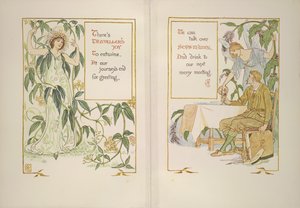 Radość podróżnika i soki w winie autorstwa Walter Crane