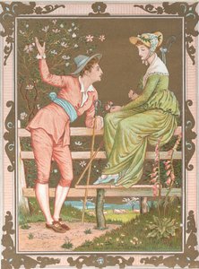 Walentynki, 1876. autorstwa Walter Crane