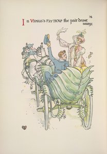 Pułapka na muchy Wenus. Para podróżująca konno i powozem autorstwa Walter Crane