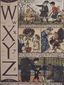 W do Z z alfabetu opartego na starych rymowankach autorstwa Walter Crane