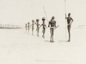 [ ... ], mój brat, przyjeżdża do obozu (atrament, ołówek) autorstwa Walter D.M. Bell