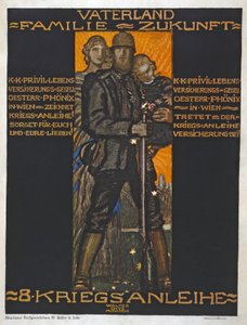 Ojczyzna, rodzina, przyszłość? pub. 1918 (litografia kolorowa) autorstwa Walter Ditz