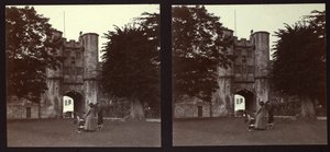 Brama, Pałac Biskupi, Wells, Mendip, Somerset, 1913.