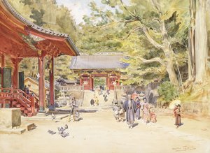 Scena uliczna, Japonia autorstwa Walter Frederick Roofe Tyndale