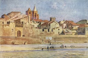 Albenga, z Centa, Włochy autorstwa Walter Frederick Roofe Tyndale