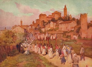 Corpus Domini w Viterbo, c1900 1913 autorstwa Walter Frederick Roofe Tyndale