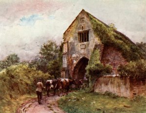 Brama wejściowa, opactwo Cleeve autorstwa Walter Frederick Roofe Tyndale
