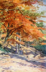 Klony w Omori, niedaleko Tokio autorstwa Walter Frederick Roofe Tyndale