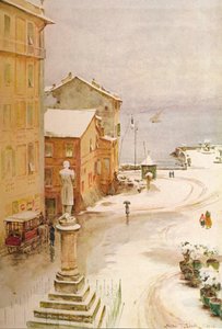 Piazza Mazzini, S. Margherita, c1910, 1912 autorstwa Walter Frederick Roofe Tyndale
